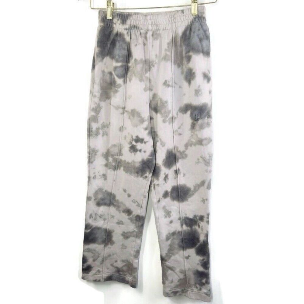 Victoria Secret Pink Tie‎ Dye Premium Fleece Wide Leg Sweatpants Pink XS